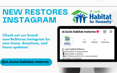 St. Lucie Habitat ReStores are Now on Instagram